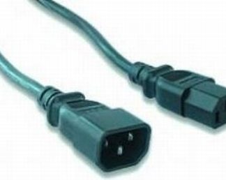 CABLU alimentare GEMBIRD prelungitor, 1.8m, intrare C13, iesire C14, 6A, bulk, black, "PC-189" (include TV 0.06 lei)