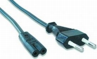 CABLU alimentare GEMBIRD casetofon, 1.8m, intrare Euro plug, iesire C7, 10A, certificare VDE, bulk, black, "PC-184-VDE" (include TV 0.06 lei)